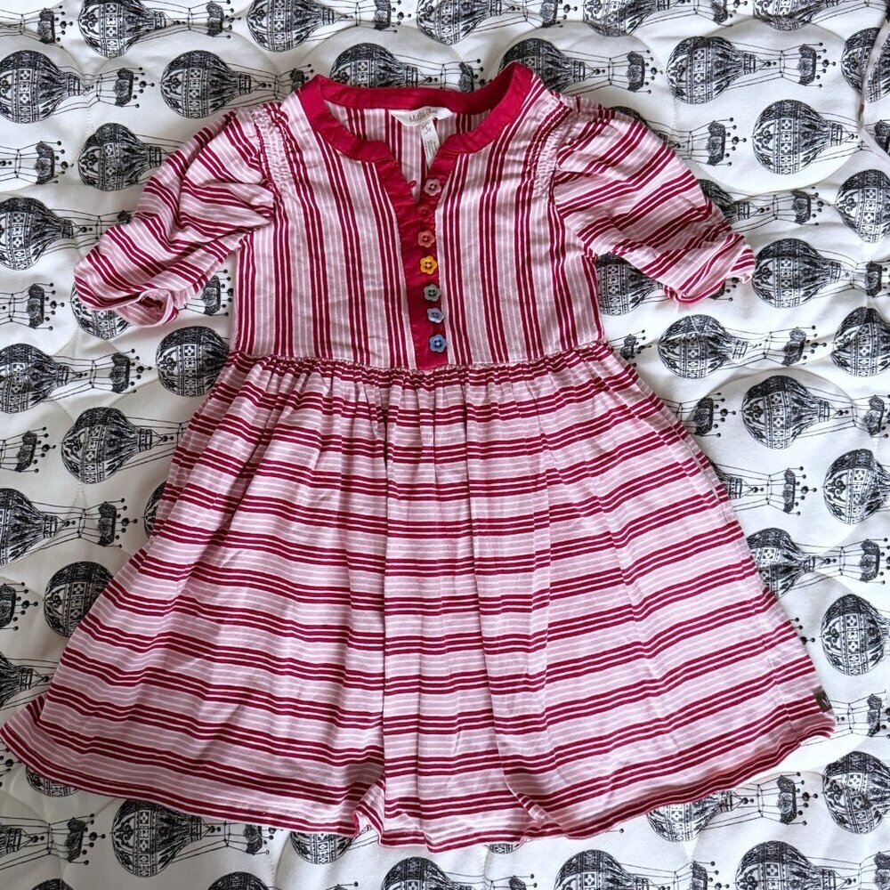 Matilda Jane Girl Bookworm Striped Knit Lap Dress 6 Years